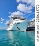 Small photo of Nassau, Bahamas - January 31, 2023: MSC Meriviglia docked at Port of Nassau in the Bahamas