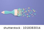 bouquet design. illustration of ... | Shutterstock .eps vector #1018383016