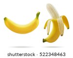 Banana Isolated On White...