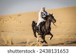 Arabian warrior in traditional...
