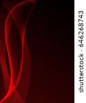 red abstract background design | Shutterstock . vector #646268743