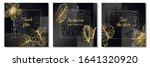 abstract black gold card... | Shutterstock .eps vector #1641320920