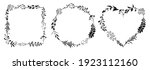 set of  floral frames of... | Shutterstock .eps vector #1923112160