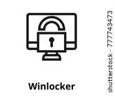 Winlocker line icon
