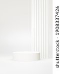 podium white geometric shape... | Shutterstock . vector #1908337426