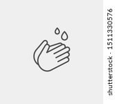 Hand Wash Flat Vector Icon....