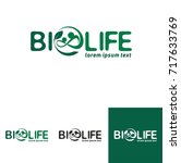 bio life logo for medical... | Shutterstock .eps vector #717633769
