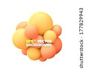 abstract form of the molecules. ... | Shutterstock .eps vector #177829943