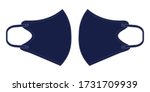 anti dust navy face mask fabric ... | Shutterstock .eps vector #1731709939