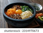 stone-roasted bibimbap, Korean style mixed rice