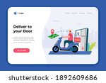 fast delivery package by... | Shutterstock .eps vector #1892609686