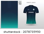 green blue t shirt sport design ... | Shutterstock .eps vector #2078735950