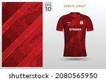 red t shirt sport design... | Shutterstock .eps vector #2080565950