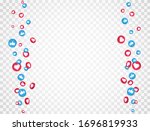 like and thumbs up icons frame. ... | Shutterstock .eps vector #1696819933