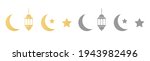 ramadan icons set on long... | Shutterstock .eps vector #1943982496