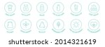 zero waste line icons set.... | Shutterstock .eps vector #2014321619