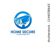 web camera in the circle logo... | Shutterstock .eps vector #1146038663