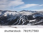 Loveland Ski Area, Colorado Sunrise and landscape of Ski and Snow Board area. 