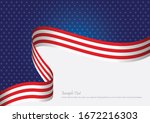 usa flag background concept for ... | Shutterstock .eps vector #1672216303