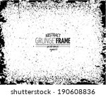 grunge frame set. vector... | Shutterstock .eps vector #190608836