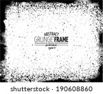grunge frame set. vector... | Shutterstock .eps vector #190608860