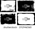 grunge frame set. vector... | Shutterstock .eps vector #191946560