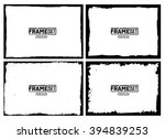grunge frame texture set  ... | Shutterstock .eps vector #394839253