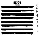 grunge edges set   isolated... | Shutterstock .eps vector #442997326