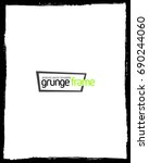 grunge frame   abstract texture.... | Shutterstock .eps vector #690244060