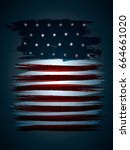 flag of united states | Shutterstock .eps vector #664661020