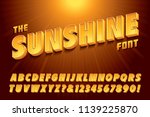 a stylized 3d vector alphabet... | Shutterstock .eps vector #1139225870