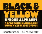 a unique bold alphabet called... | Shutterstock .eps vector #1371659609