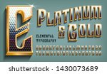 platinum and gold is an ornate... | Shutterstock .eps vector #1430073689