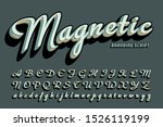 a bold layered cursive script... | Shutterstock .eps vector #1526119199
