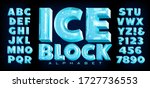 ice block alphabet  a vector... | Shutterstock .eps vector #1727736553