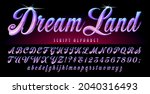 dream land is a lyrical script... | Shutterstock .eps vector #2040316493