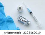 Small photo of RSV vaccine vial with syringe - Respiratory syncytial virus shot