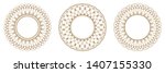 set of decorative round frames... | Shutterstock .eps vector #1407155330