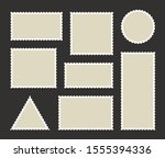 set blank postage stamp.toothed ... | Shutterstock .eps vector #1555394336