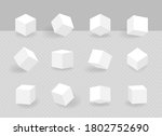 set of different shape cubes.... | Shutterstock .eps vector #1802752690