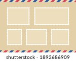 set blank postage stamp.toothed ... | Shutterstock .eps vector #1892686909