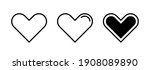 heart icon collection. live... | Shutterstock .eps vector #1908089890