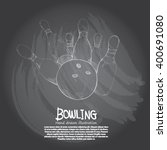 illustration of bowling.... | Shutterstock .eps vector #400691080