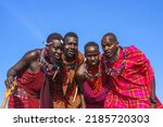 Maasai Mara Man In Traditional...