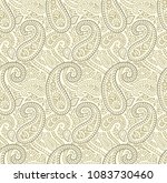 paisley seamless vector pattern | Shutterstock .eps vector #1083730460