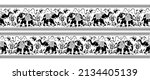 traditional asian elephant... | Shutterstock .eps vector #2134405139