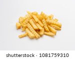 French Fries On White Background