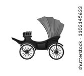 Black Carriage With Soft Gray...