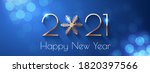 Happy New Year 2021 Text Design....