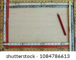 A framework of old vintage folding rulers surrounds open copy space and supports concepts of measurement, metrics, precision, accuracy and results.